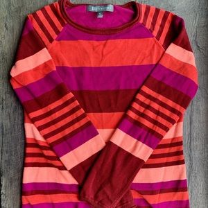 Title Nine Raglan Striped Sweater Size Small
